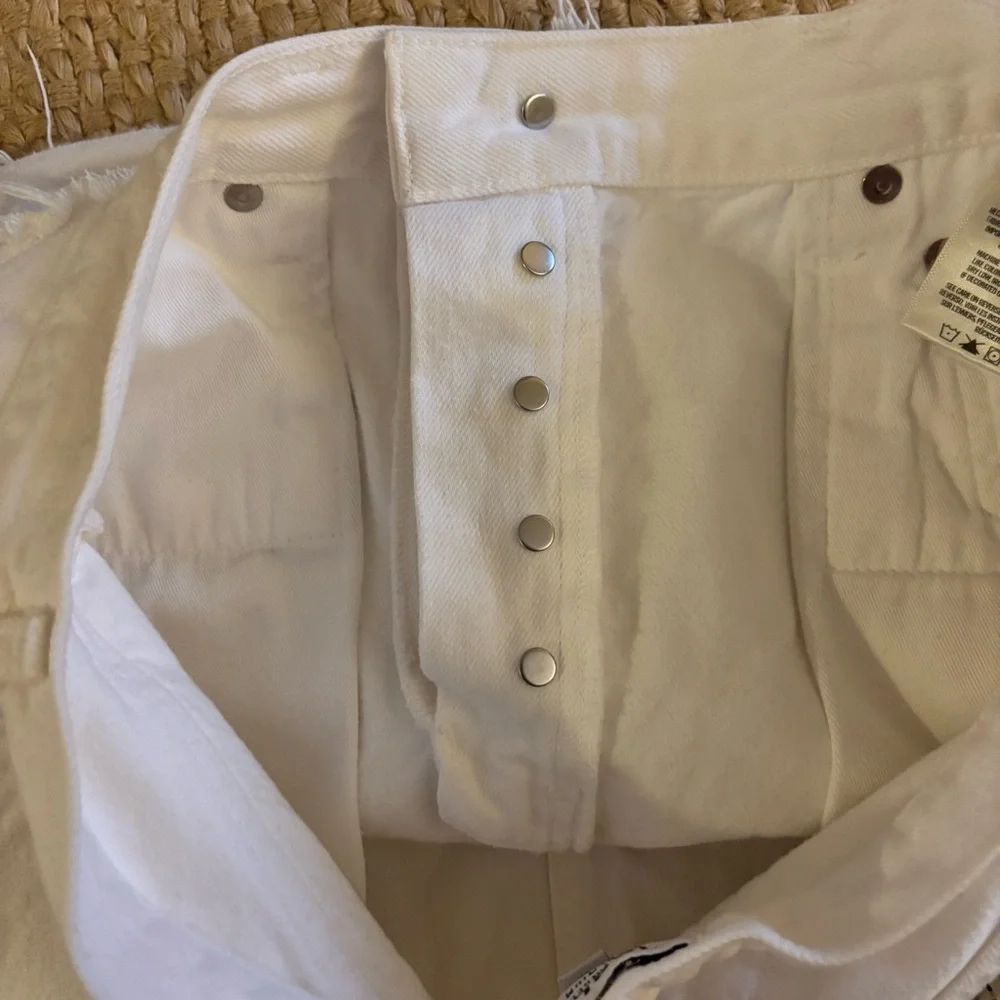 Agolde Parker Long distressed denim shorts - Picture 4 of 6